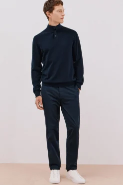 Cortefiel Calças|Chinos-Calças chino leves regular fit Azul