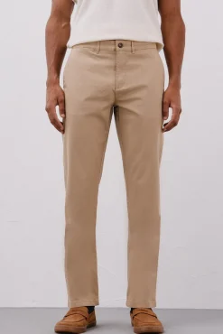 Cortefiel Calças|Chinos-Calças chino leves regular fit Tostado