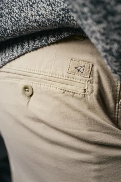 OOTO Calças|Chinos-Calças chino pinças Tostado