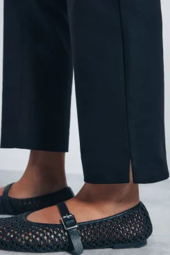 Springfield Calças-Calças chino retas preto