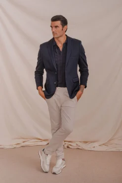 Celopman Calças|Chinos-Calças Chino Slim cinzento