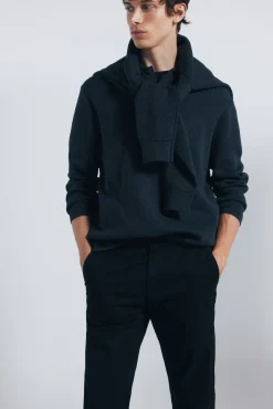 Springfield Calças|Chinos-Calças chino slim fit preto