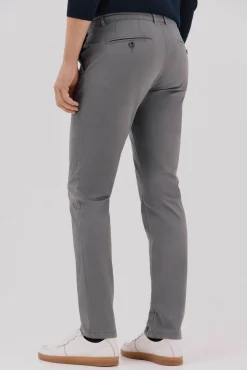 Cortefiel Calças|Chinos-Calças chino slim fit Cinzento