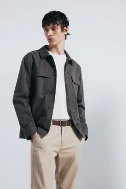 Springfield Calças|Chinos-Calças chino slim fit bege