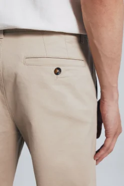 Springfield Calças|Chinos-Calças chino slim fit bege