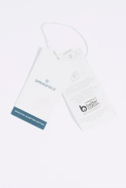 Springfield Calças|Chinos-Calças chino slim fit bege