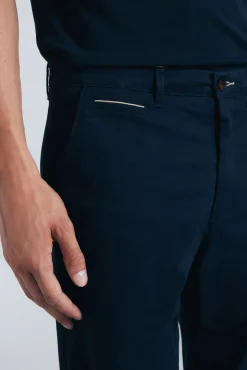 Springfield Calças|Chinos-Calças chino slim fit azul