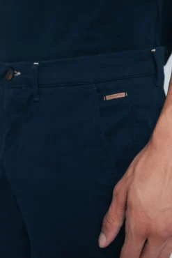 Springfield Calças|Chinos-Calças chino slim fit azul