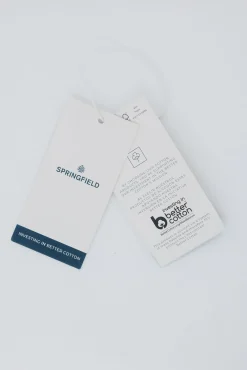 Springfield Calças|Chinos-Calças chino slim fit azul