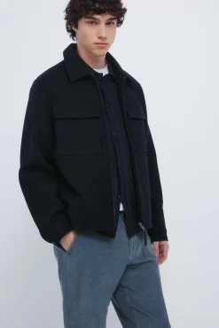 Springfield Calças|Chinos-Calças chino slim fit confortável de veludo cotelê lavado azul