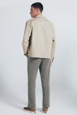 Springfield Calças|Chinos-calças chino slim fit confortáveis bege