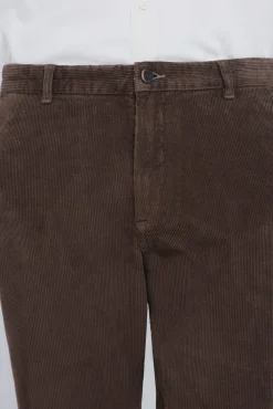Springfield Calças|Chinos-Calças chino slim fit confortável de veludo cotelê lavado cru