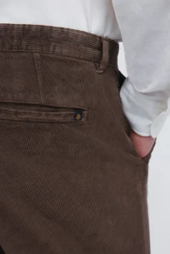 Springfield Calças|Chinos-Calças chino slim fit confortável de veludo cotelê lavado cru