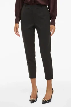 Vila Calças-Calças cintura elástica Preto