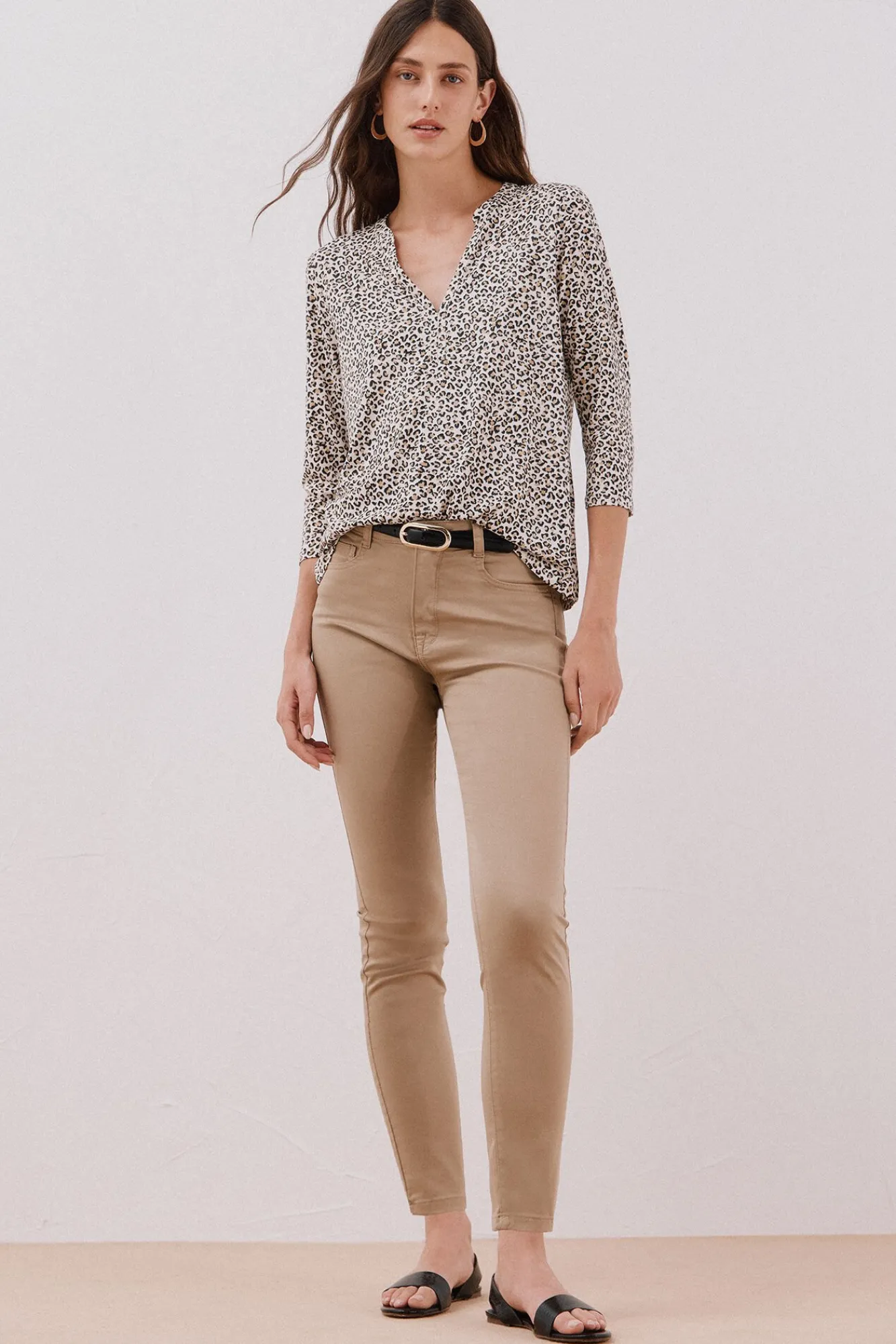 Cortefiel Jeans|Calças-Calças Coloridas Sensational Tostado