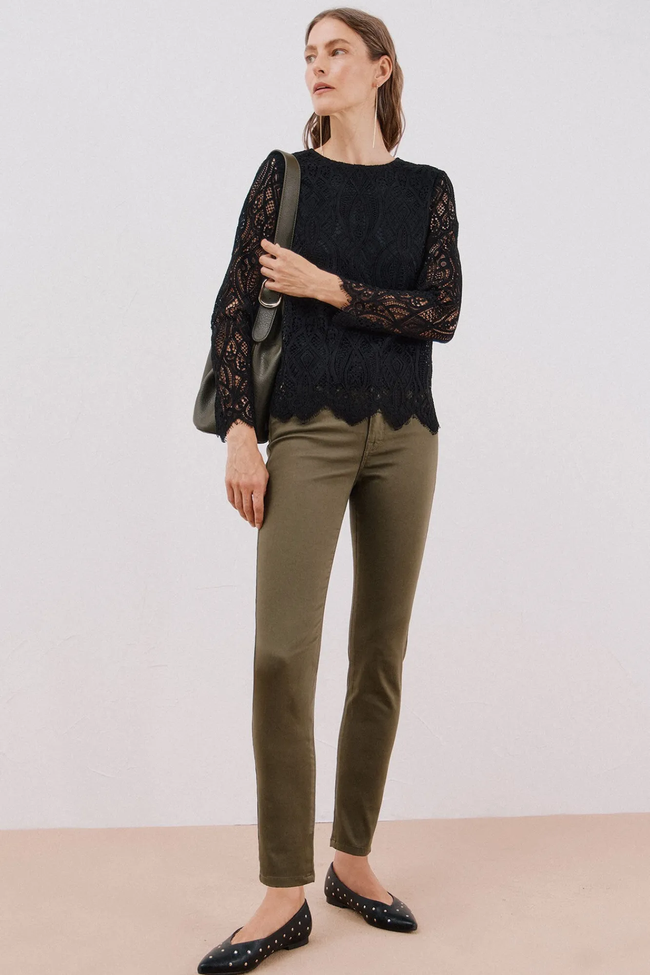 Cortefiel Jeans|Calças-Calças Coloridas Sensational Verde