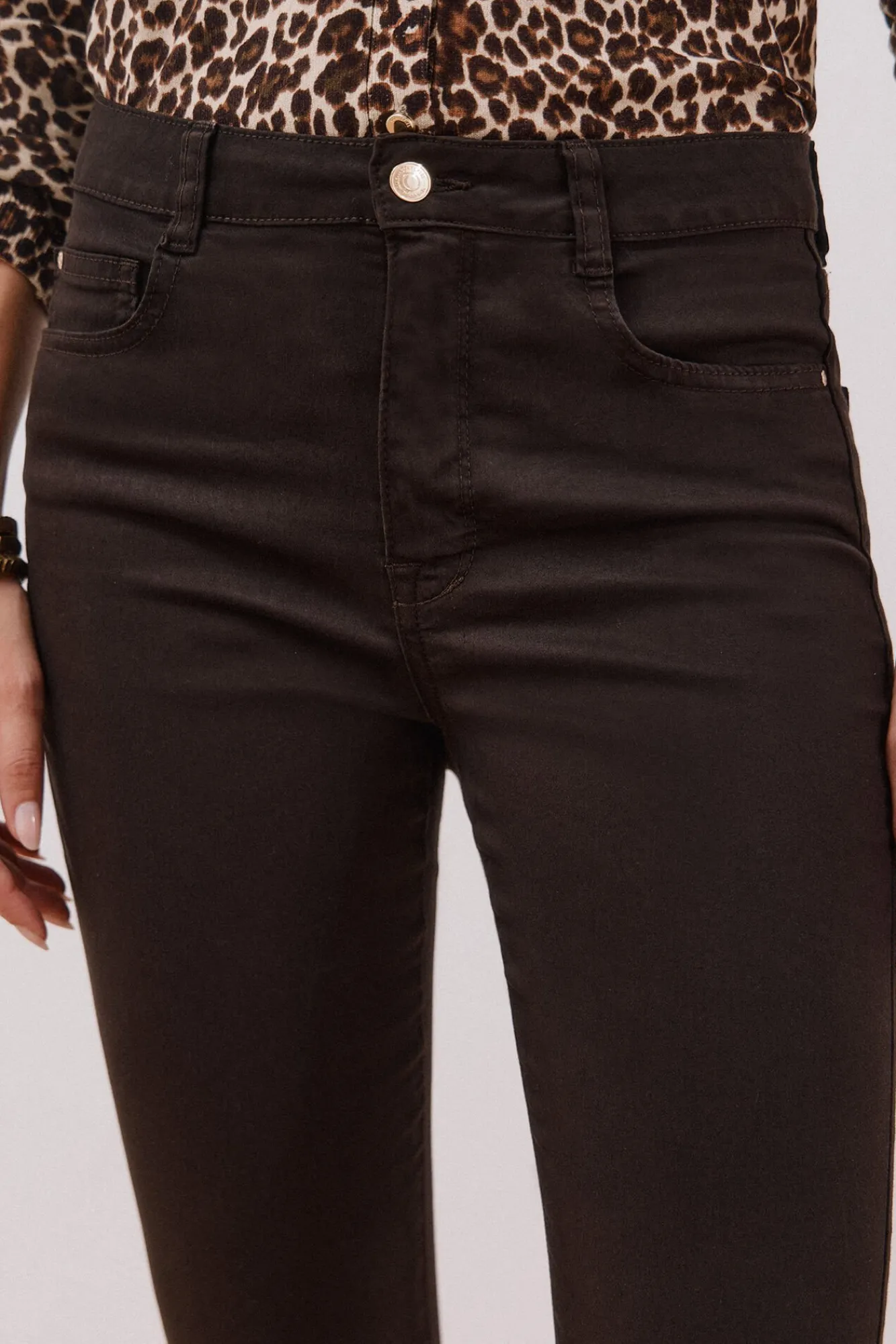 Cortefiel Jeans|Calças-Calças Coloridas Sensational Castanho