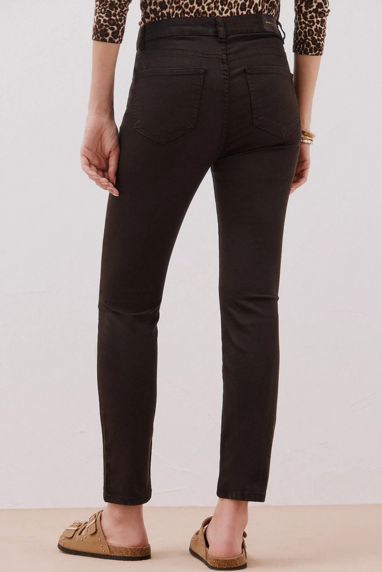 Cortefiel Jeans|Calças-Calças Coloridas Sensational Castanho