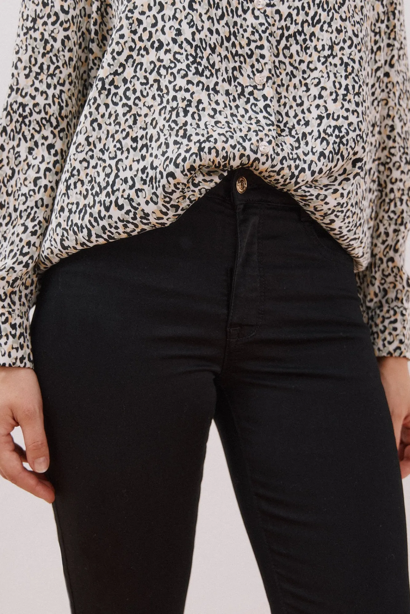 Cortefiel Jeans|Calças-Calças Coloridas Sensational Preto