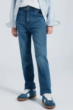 Springfield Kids Calças-Calças com cotoveleiras infantis azul