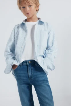 Springfield Kids Calças-Calças com cotoveleiras infantis azul