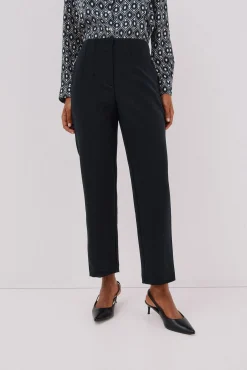 Cortefiel Calças-Calças com zíper Preto