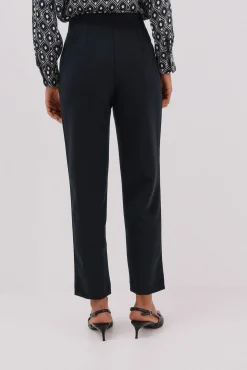 Cortefiel Calças-Calças com zíper Preto