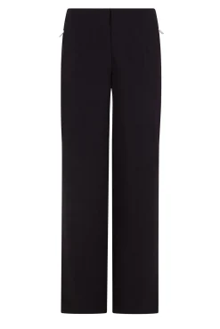 Cortefiel Calças-Calças com zíper Preto