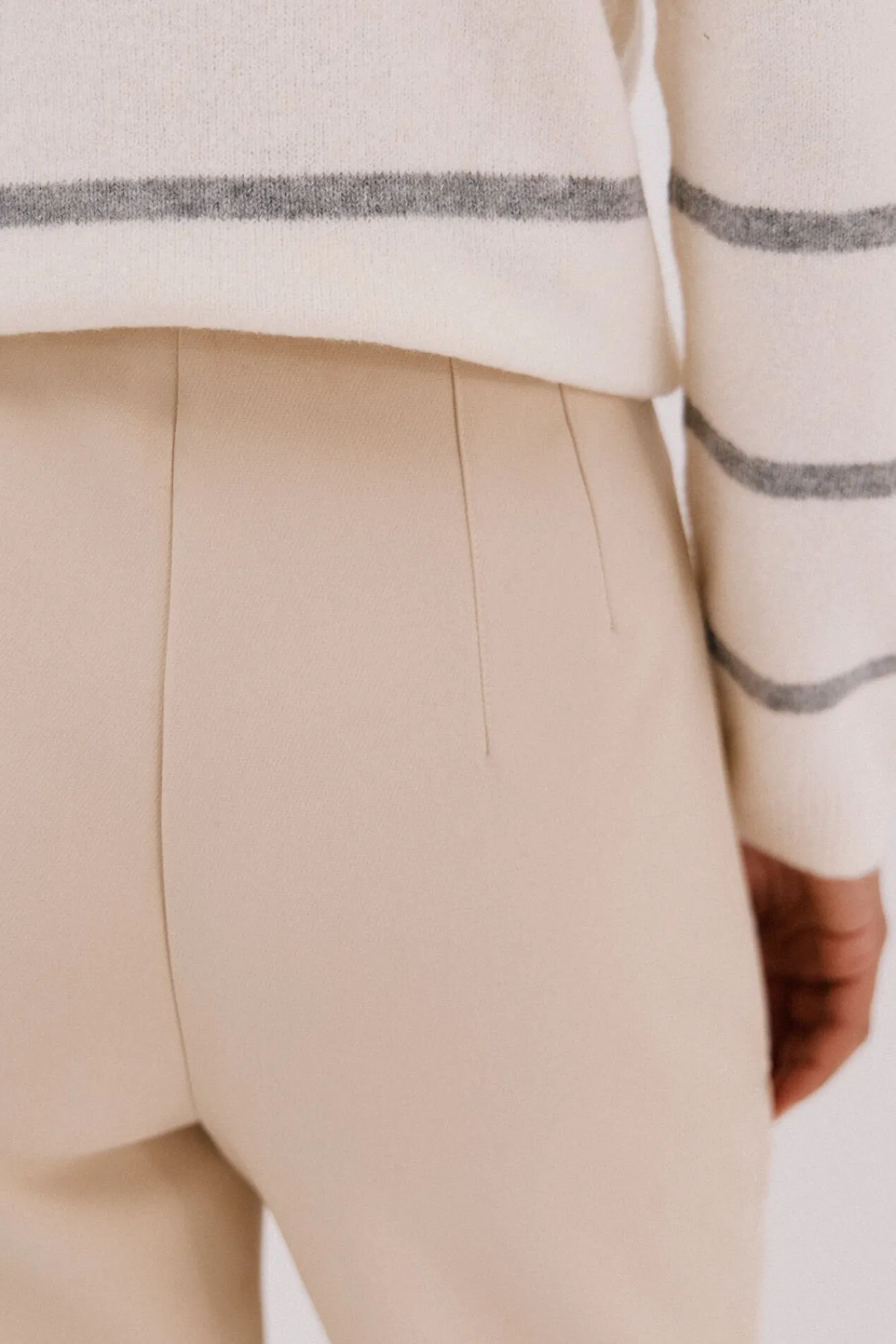 Cortefiel Calças-Calças com zíper Tostado