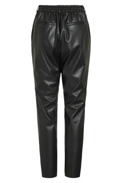 Vila Calças-Calças compridas de polipele Preto