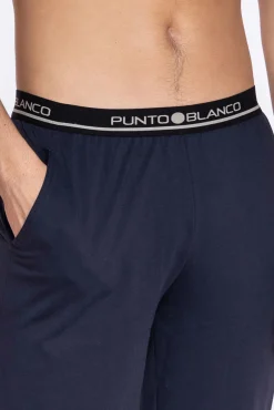 Punto Blanco Pijamas-Calças compridas masculinas azul
