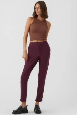 Vero Moda Calças-Calças compridas retas Roxo