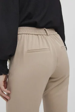 Vero Moda Calças-Calças compridas retas femininas Castanho