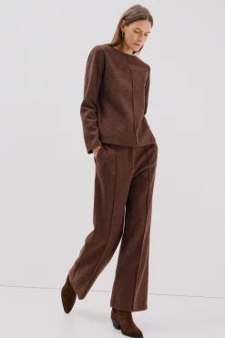 Cortefiel Calças-Calças confortáveis Castanho