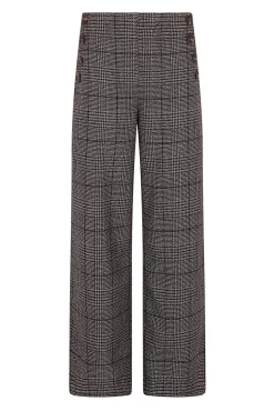 Cortefiel Calças-Calças curtas e largas femininas Cinzento