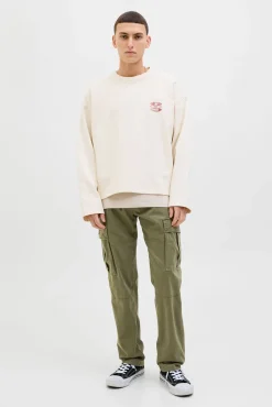 Jack & Jones Calças-Calças de ajuste relaxado verde