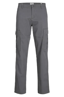 Jack & Jones Calças-Calças de ajuste relaxado cinzento