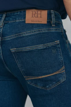 Pedro del Hierro Jeans|Calças-Calças de ganga premium flex regular fit Azul