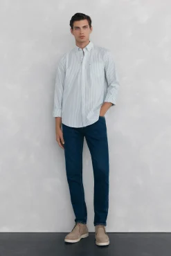 Pedro del Hierro Jeans|Calças-Calças de ganga premium flex corte slim Azul