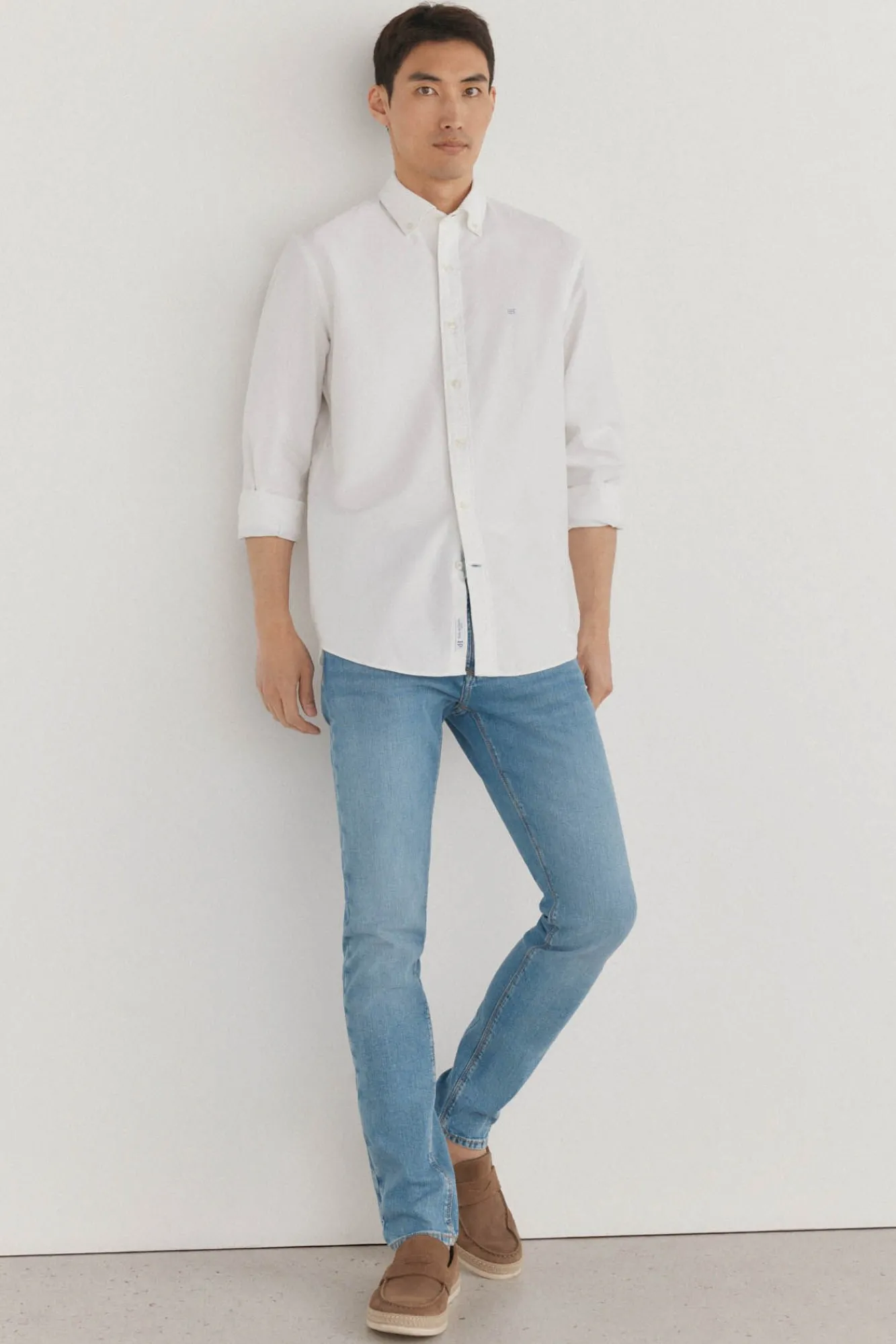 Pedro del Hierro Jeans|Calças-Calças de ganga premium flex corte slim Azul