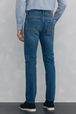 Pedro del Hierro Jeans|Calças-Calças de ganga premium flex corte slim Azul