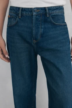 Pedro del Hierro Jeans|Calças-Calças de ganga straight fit Azul