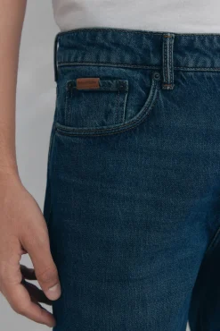 Pedro del Hierro Jeans|Calças-Calças de ganga straight fit Azul