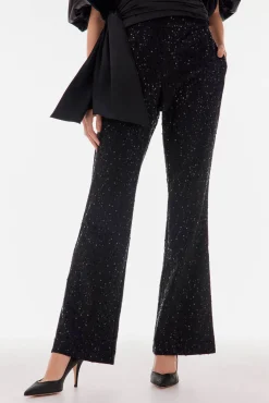 TFP by Tamara Falcó Calças-Calças de lantejoulas Preto