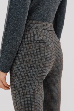 Cortefiel Calças-Calças de malha femininas Cinzento