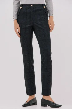 Cortefiel Calças-Calças de malha femininas Azul