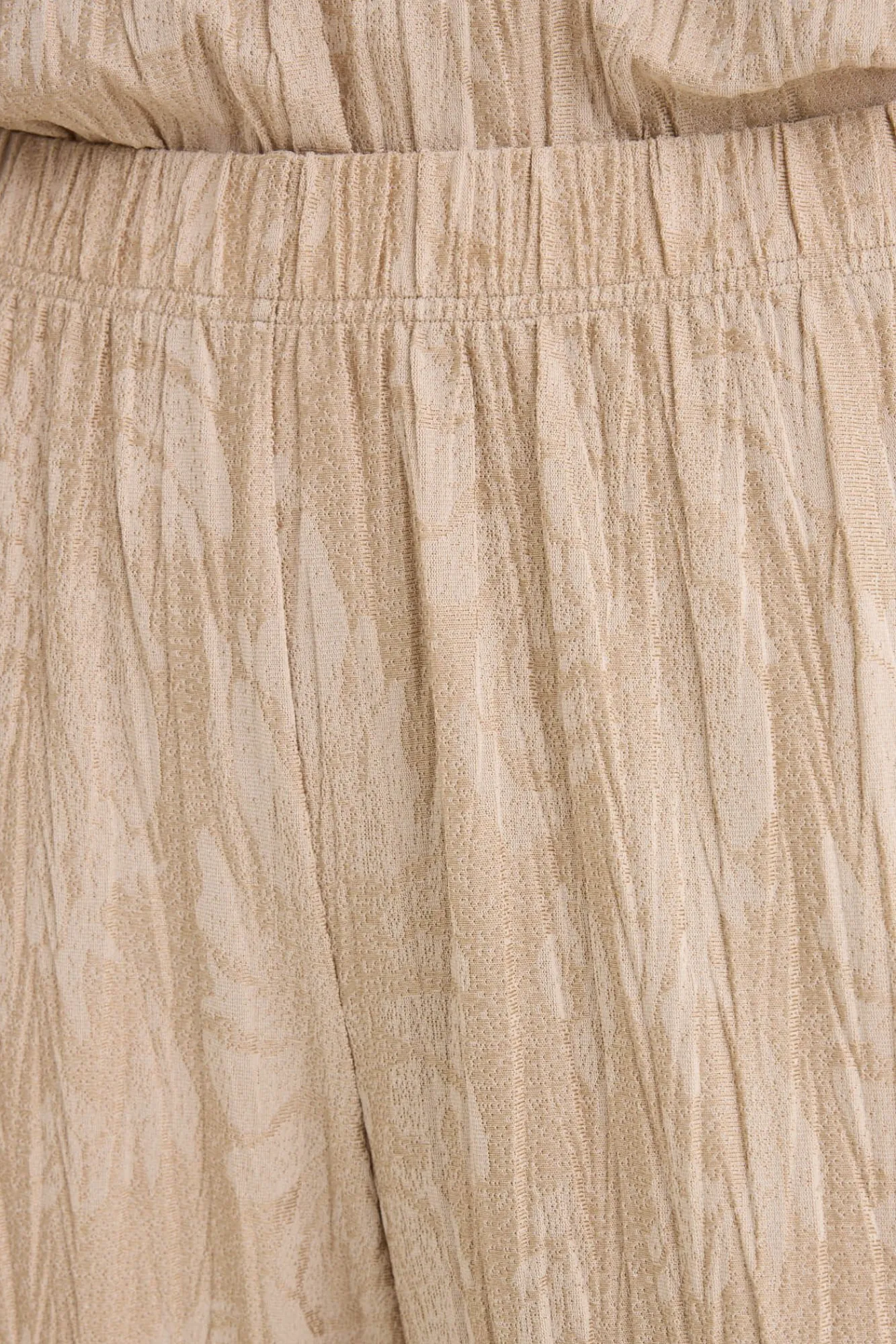 Cortefiel Calças-Calças de malha jacquard Castanho