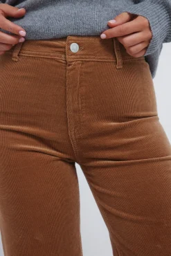 Springfield Calças-Calças de marinheiro de veludo cotelê cru