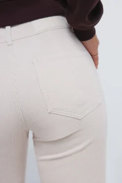 Springfield Calças-Calças de marinheiro de veludo cotelê cru