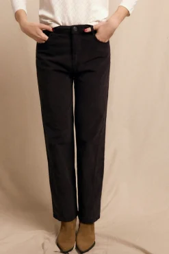 Slowlove Calças-Calças de veludo cotelê Castanho